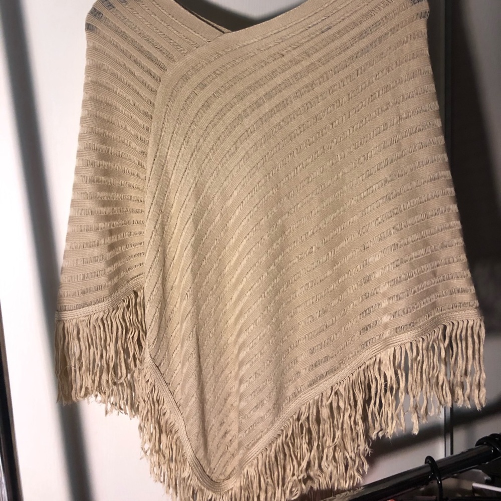Light brown poncho